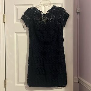 Navy blue lace dress from Loft